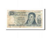 Argentina, 5 Pesos, 1974-1976, KM:294, VF(20-25)