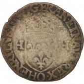 France, Henri IV, Douzain aux 2 H, 1596, Riom, VF(20-25), Billon, Sombart:4420