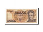 Pologne, 20,000 Zlotych, KM:152a, 1989-02-01, TTB