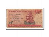 Zimbabwe, 10 Dollars, 1982, KM:3c, VF(30-35)