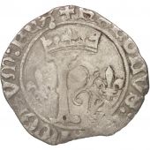 France, Charles VIII, Karolus or Dizain, Saint L, TB, Billon, Duplessy:593