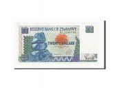 Banknote, Zimbabwe, 20 Dollars, 1997, Undated, KM:7a, UNC(65-70)