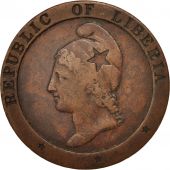 Liberia, 2 Cents, 1862, TB+, Cuivre, KM:4