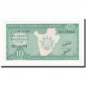 Burundi, 10 Francs, KM:33e, 2007-11-01, NEUF