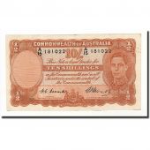Australie, 10 Shillings, 1939-52, KM:25d, 1952, TB+