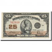 Canada, 25 Cents, 1923, KM:11b, 1923-07-02, VF(20-25)