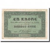 Norvge, 1 Krone, 1917, KM:13a, TTB