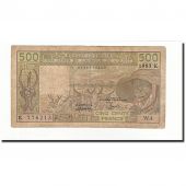 West African States, 500 Francs, 1993, KM:710Kf, VG(8-10)