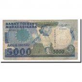 Madagascar, 5000 Francs = 1000 Ariary, 1993, KM:73b, F(12-15)