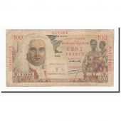 French Antilles, 1 Nouveau Franc on 100 Francs, Undated (1961), KM:1a, VF(20-25)