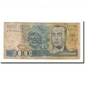 Banknote, Brazil, 100 Cruzados on 100,000 Cruzeiros, Undated (1986), KM:208a