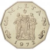Malte, 50 Cents, 1972, British Royal Mint, FDC, Copper-nickel, KM:12