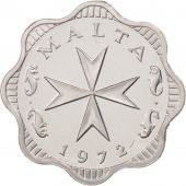 Malta, 2 Mils, 1972, MS(65-70), Aluminum, KM:5