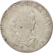 France, Louis XV, 1/6 cu de France, 1721, Lille, TB, Argent, Gadouy 297