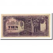 Billet, Netherlands Indies, 10 Gulden, Undated (1942), KM:125c, TTB+