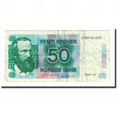Banknote, Norway, 50 Kroner, 1989, KM:42e, VF(20-25)