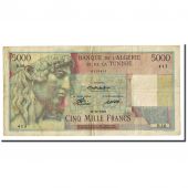 Banknote, Tunisia, 5000 Francs, 1946, KM:27, VF(30-35)
