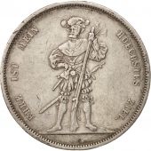Switzerland, 5 Francs, 1857, EF(40-45), Silver, KM:S4