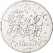 France, 10 Euro Semp Fraternit Autumm, 2014, MS(63), Silver, Gadoury:EU719