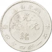 China, KWANGTUNG PROVINCE, Kuang-hs, 20 Cents, 1908, VF(20-25), Silver, KM:201