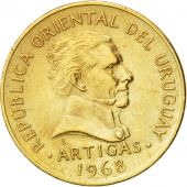 Uruguay, 10 Pesos, 1968, Santiago, EF(40-45), Nickel-brass, KM:51