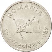 Roumanie, 10 Lei, 1990, TTB, Nickel Clad Steel, KM:108