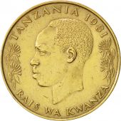 Tanzania, 20 Senti, 1981, AU(50-53), Nickel-brass, KM:2