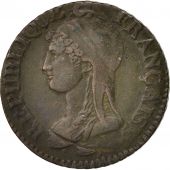 France, Dupr, 5 Centimes, 1796, Paris, VF(30-35), Bronze, KM:640.1, Gadoury126
