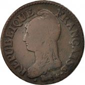 France, Dupr, 5 Centimes, 1796, Lille, B+, Bronze, KM:640.11, Gadoury:126