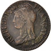 France, Dupr, 5 Centimes, 1797, Strasbourg, TB, Bronze, KM:640.4, Gadoury:126