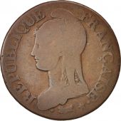 France, Dupr, 5 Centimes, 1798, Lyon, VG(8-10), Bronze, KM:640.5, Gadoury:126