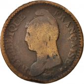 France, Dupr, Decime, 1799, Geneva, VG(8-10), Bronze, KM:644.6, Gadoury:187a