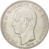 Grce, George I, 5 Drachmai, 1876, Paris, TB, Argent, KM:46