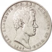 tats italiens, SARDINIA, Carlo Alberto, 5 Lire, 1849, Genoa, TTB,Argent,KM130.2
