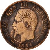 France, Napoleon III, 5 Centimes, 1854, Bordeaux, VF(30-35), KM 777.5,Gadoury152