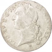 France, Louis XV, cu au bandeau, 1742, Caen, TB+, Argent, KM:512.5, Gadoury322