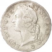 France, Louis XV, cu au bandeau, 1757, Tours, EF(40-45), Silver, KM:512.7