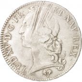 France, Louis XV, cu au bandeau, 1749, Poitiers, VF(20-25), Silver, KM512.8