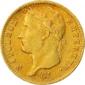 France, Napolon I, 20 Francs, 1812, Lille,AU(50-53), Gold,KM:695.10,Gadoury1025