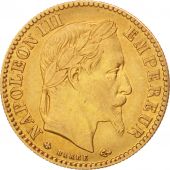 France, Napoleon III, 10 Francs, 1863, Paris, EF(40-45),Gold,KM800.1,Gadoury1015