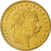 Hongrie, Franz Joseph I, 8 Forint 20 Francs, 1891, Kormoczbanya, SUP, Or, KM:477