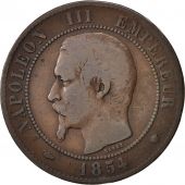 France, Napolon III, 10 Centimes, 1854, Marseille, B+, Bronze, Gadoury 248