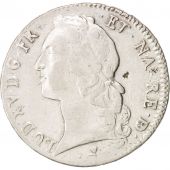 France, Louis XV, cu de Barn au bandeau, 1760, Pau, TB, Argent, Gadoury 322a