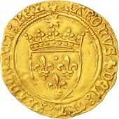 France, Charles VIII, Ecu dor, Montpellier, EF(40-45), Gold, Duplessy:575A