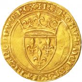 France, Charles VI, cu dor, Troyes, TTB, Or, Duplessy:369C