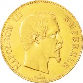 France, Napolon III, 100 Francs, 1858, Paris, TTB+, Or, KM:786.1,Gadoury1135