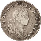 France, Louis XV, 1/6 cu (XX  S) de France-Navarre, 1719, Paris, Gadoury 295