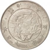 Japan, Mutsuhito, 50 Sen, 1870, AU(50-53), Silver, KM:4