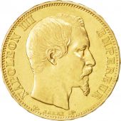 France, Napoleon III, 20 Francs, 1853, Paris, AU(50-53), Gold, KM 781.1
