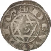 France, Philip II (1180-1223), Denarius, Deols, VF(30-35), Silver, Duplessy:178